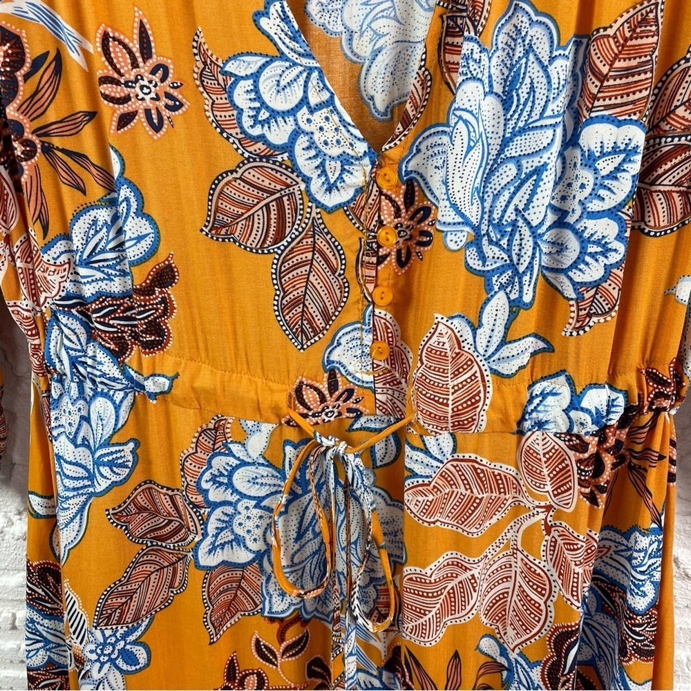 Anthropologie Abel The Label Dress Tiered Maxi Floral Peasant Cottage Bohemian S - Picture 7 of 16